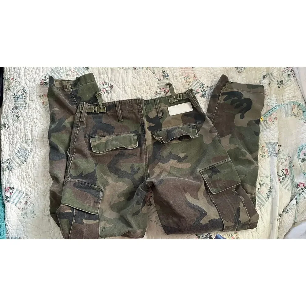 RE/DONE ORIGINALS CAMO CAMOUFLAGE CARGO PANTS 26 - Picture 1 of 6